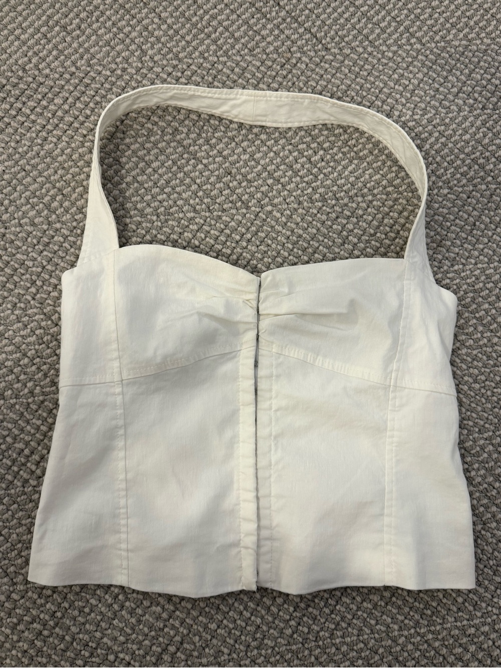 White Zara Halter Top